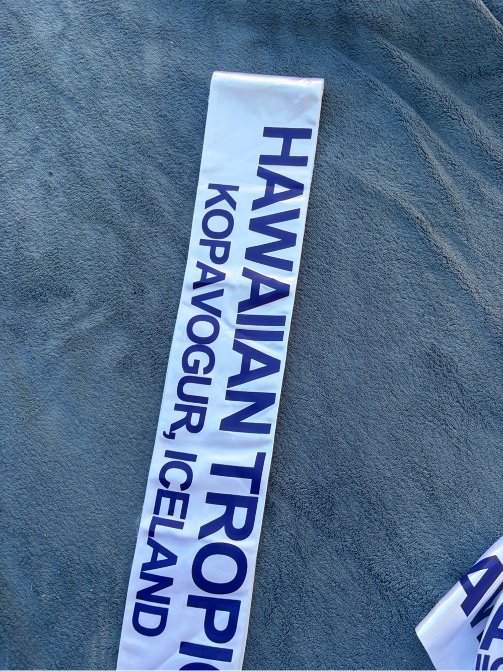 Miss Hawaiian Tropic International Pageant Sash Iceland